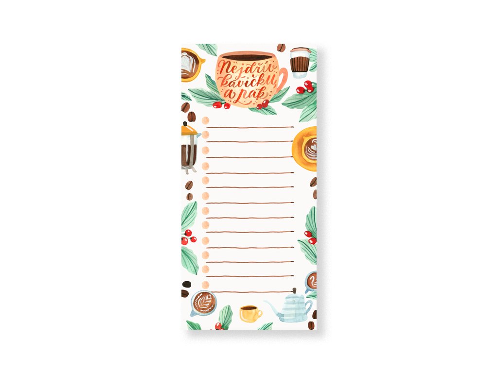 to-do list ~ nejdřív kávičku ~ zachraň mě