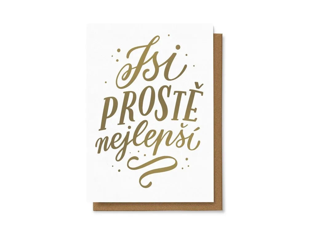 přání ~ jsi prostě nejlepší