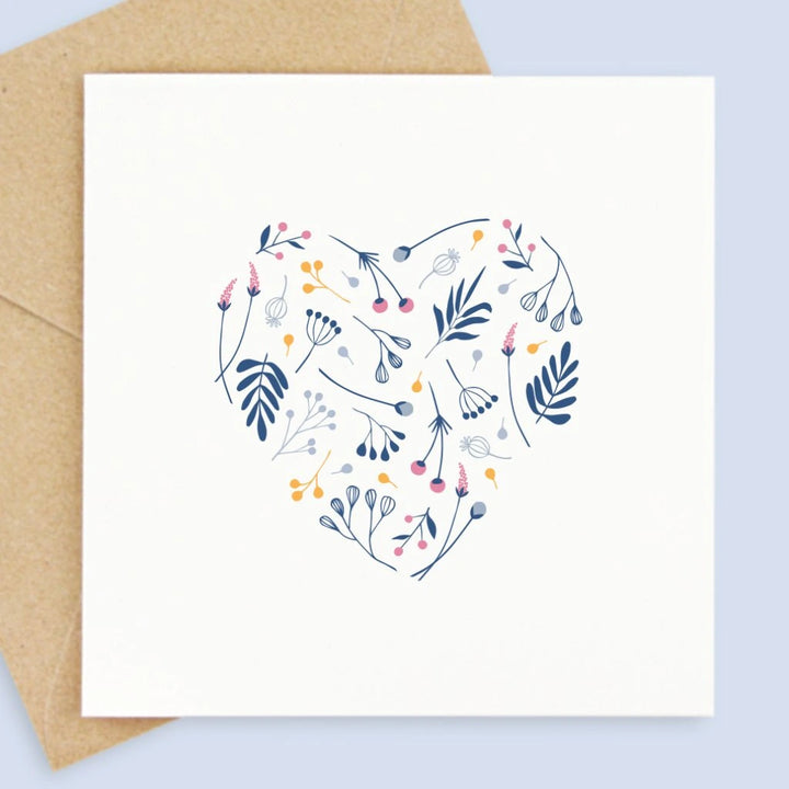 přání ~ srdíčko flóra