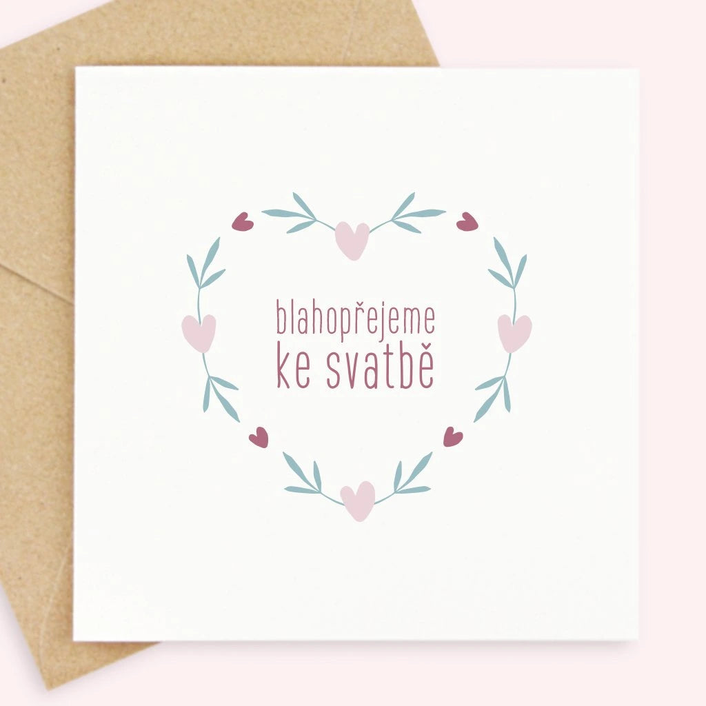 přání - blahopřejeme ke svatbě