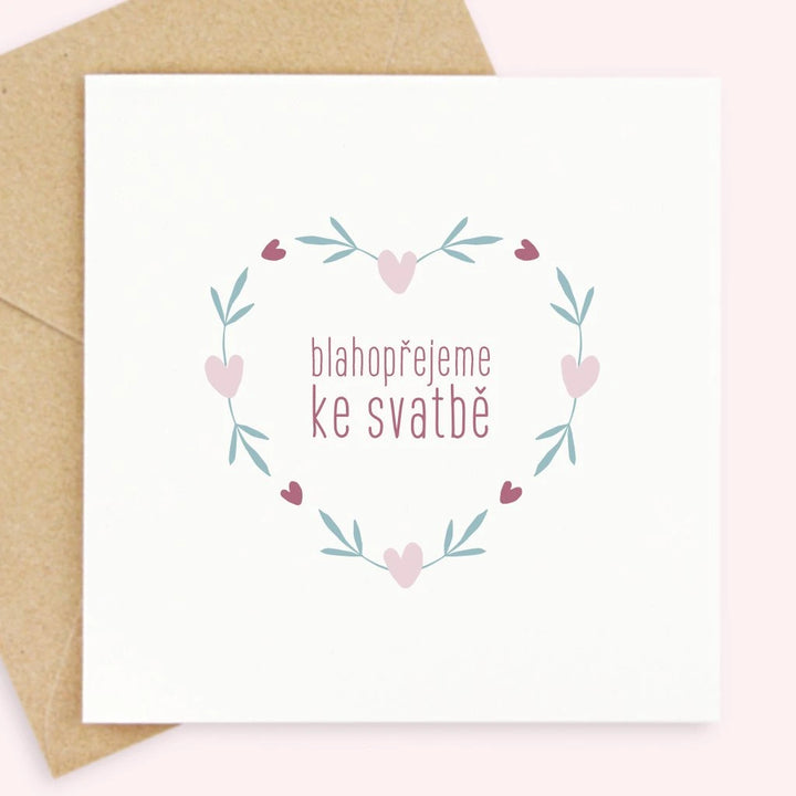 přání - blahopřejeme ke svatbě