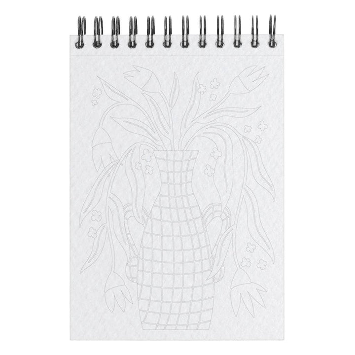 A6 omalovánky - světle růžové květy