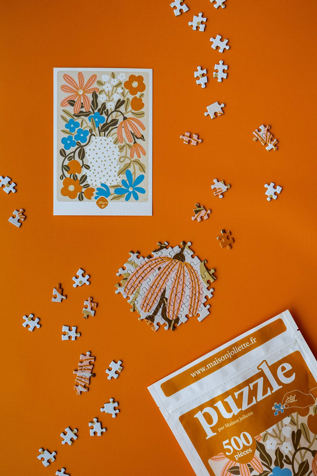 puzzle 500 dílků ~ květy ve váze