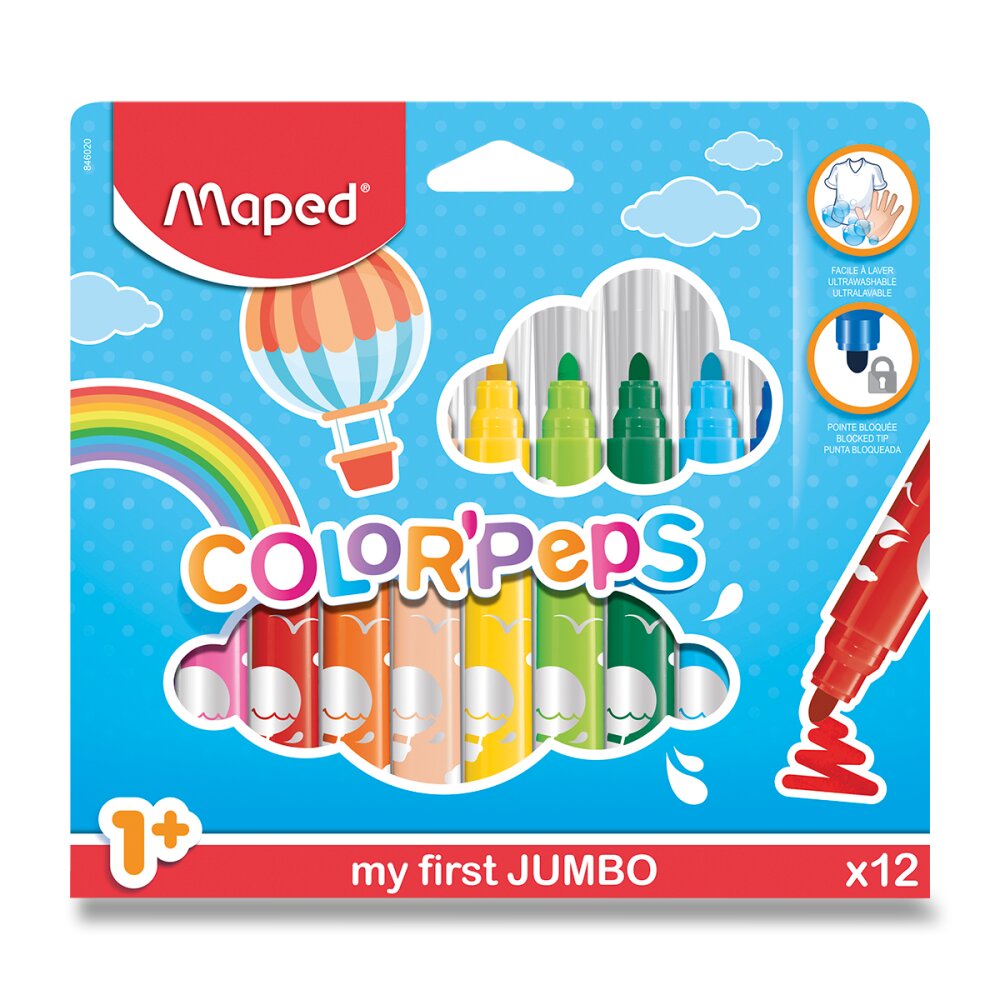 fixy maped jumbo - sada 12 ks