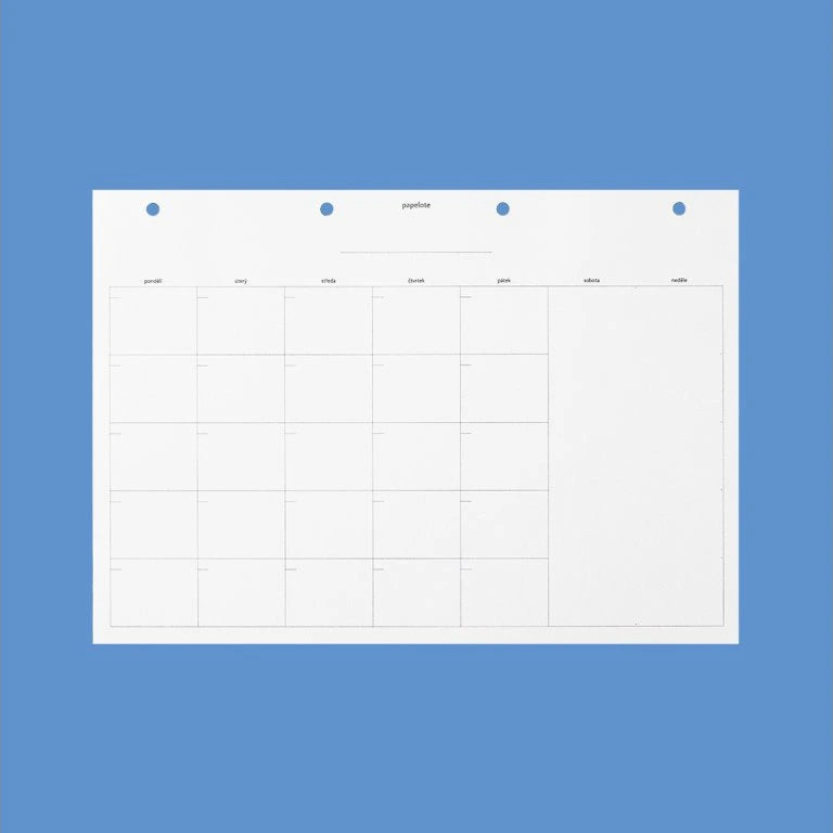 měsíční plánovač a4 planoo