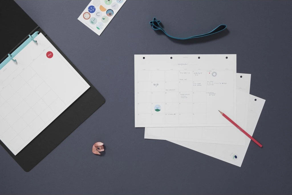 měsíční plánovač a4 planoo