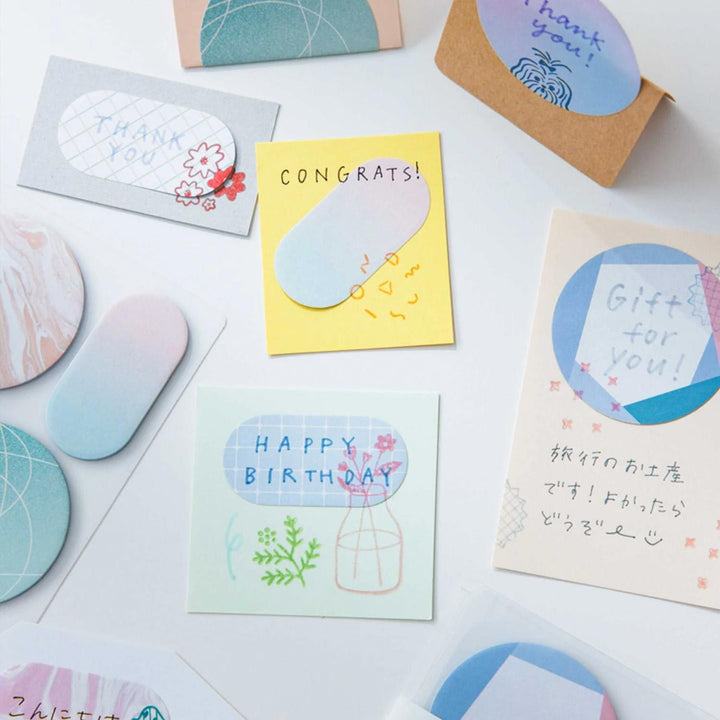 lepicí štítky ~ gradient blue