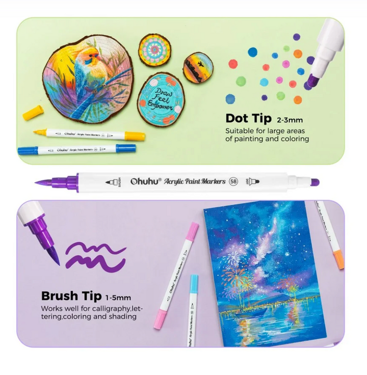 akrylové fixy ohuhu ~ brush and dot