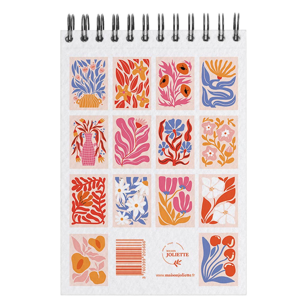 A6 omalovánky - světle růžové květy