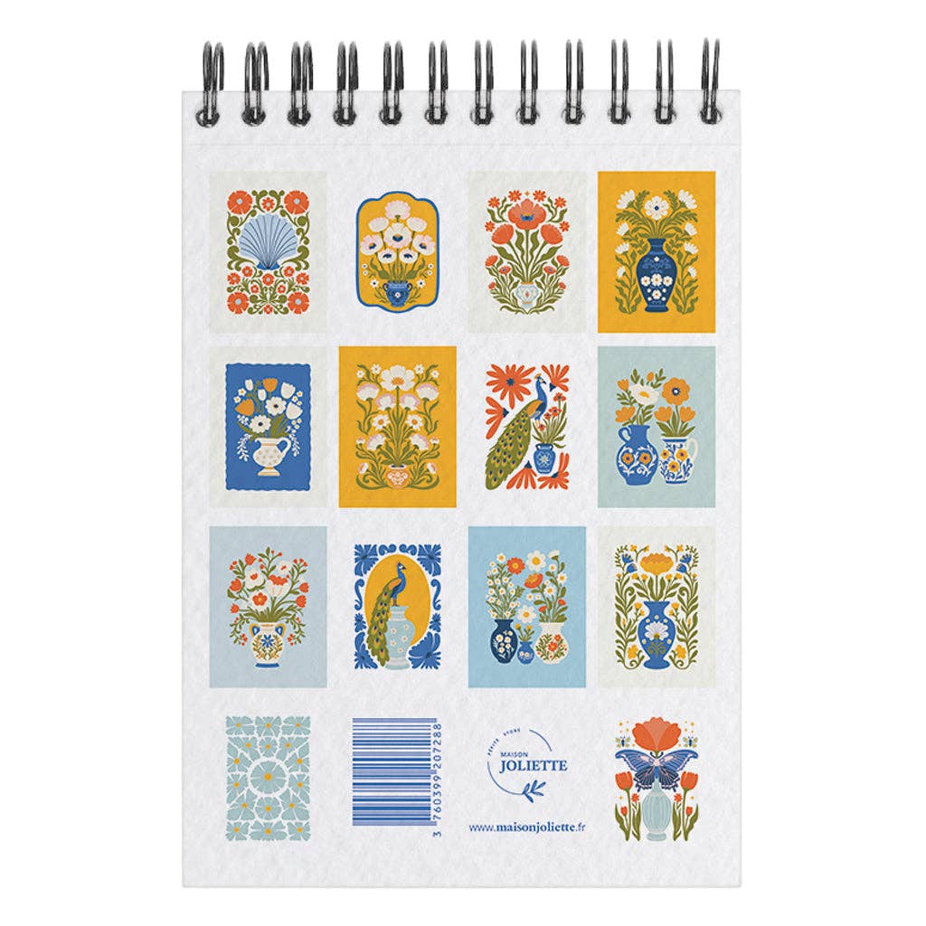 A6 omalovánky - modré květy