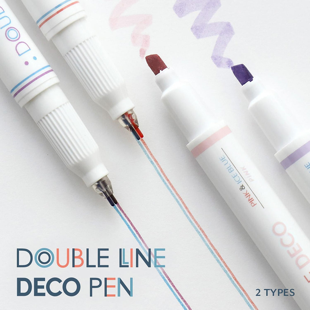 dvojitý fix - double line deco pen