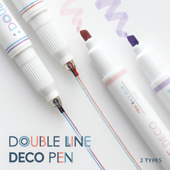 dvojitý fix - double line deco pen