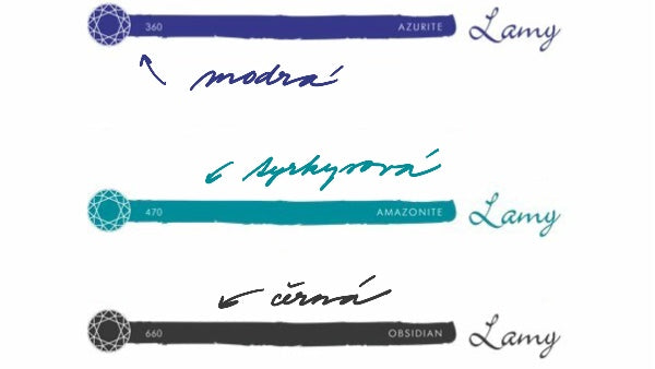 inkoust ~ pero lamy safari (různé barvy)