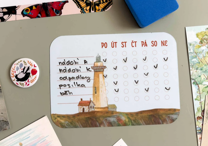 nekonečný magnetický habit tracker ~ maják