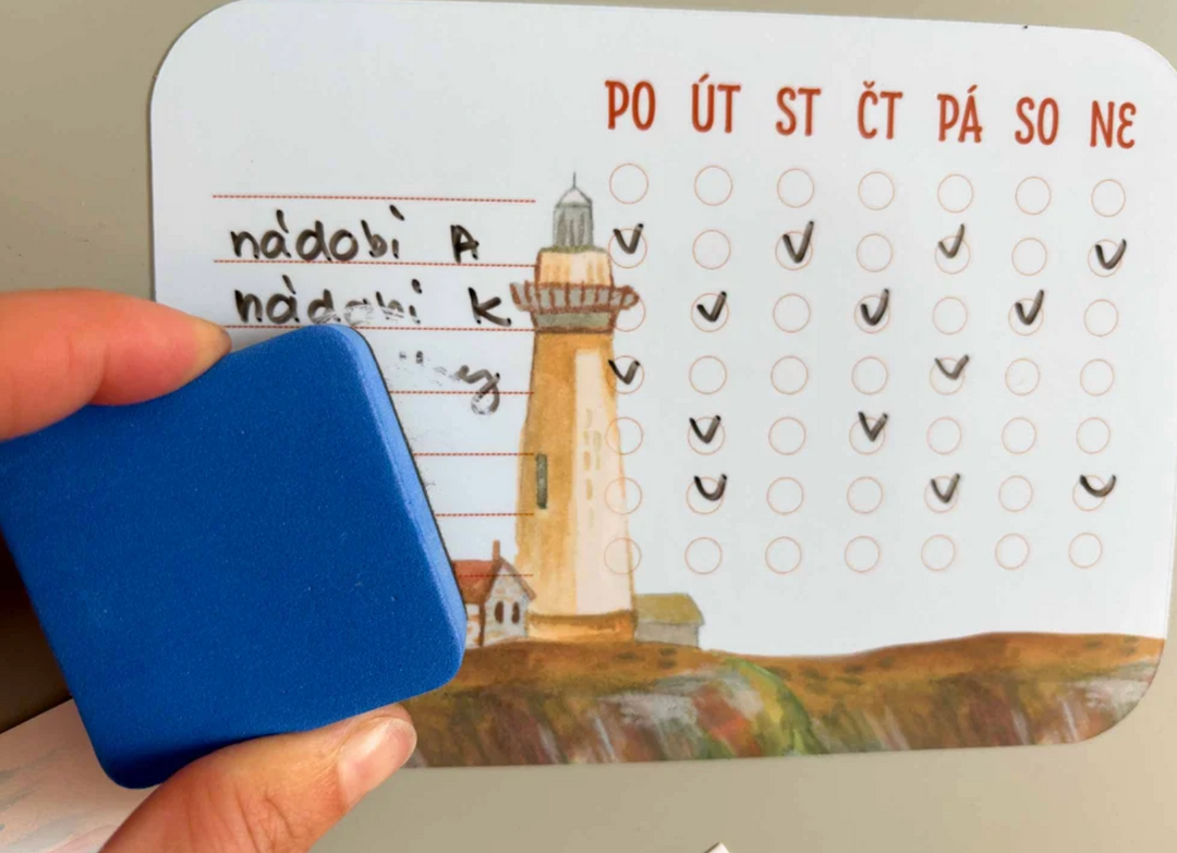 nekonečný magnetický habit tracker ~ maják