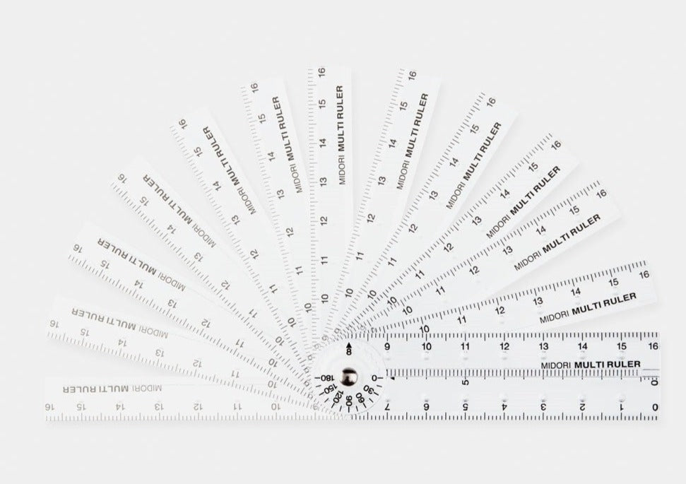 plastové skládací pravítko ~ 16 cm
