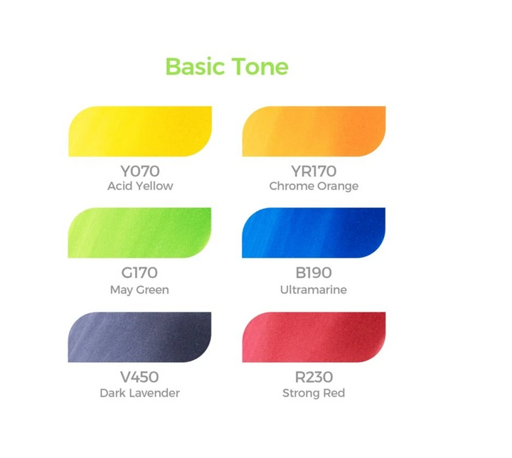 ohuhu lihové fixy oboustranné ~ základní