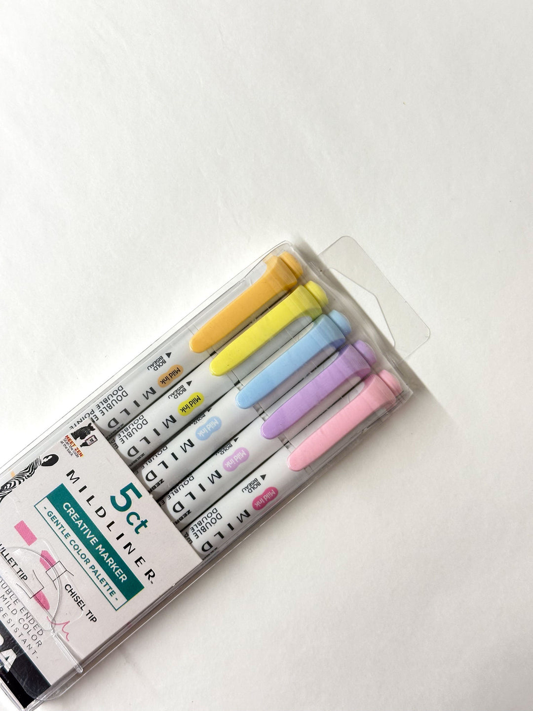 zvýrazňovače zebra mildliner ~ pastel (sada 5 ks)
