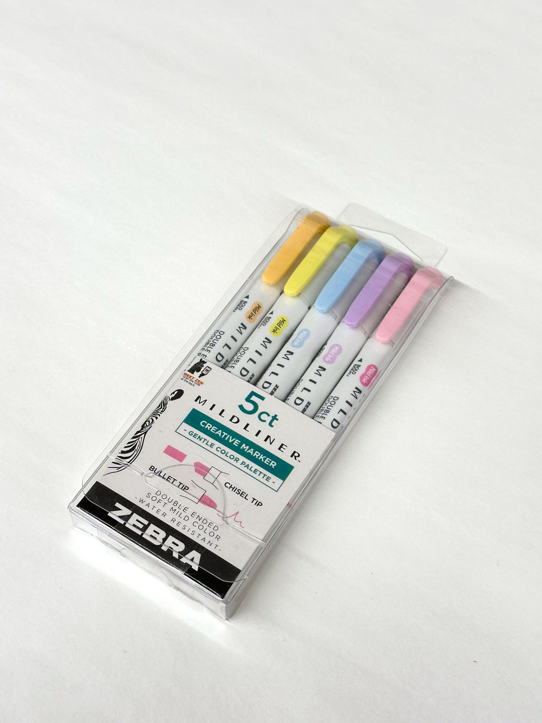 zvýrazňovače zebra mildliner ~ pastel (sada 5 ks)