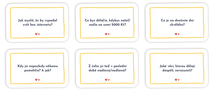 karty podle sebe ~ pro děti a dospělé 2