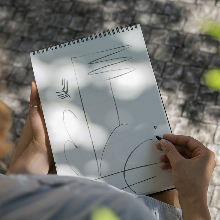 kroužkový blok spiral a4 ~ hnědý