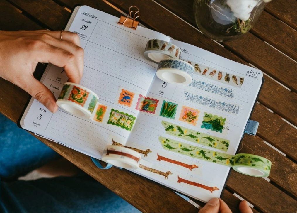 washi páska známky