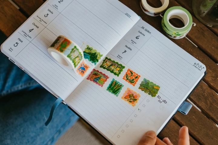 washi páska známky